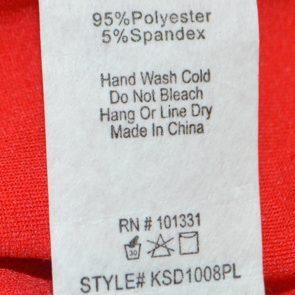 Charlotte Russe - Plus Size Red Empire Style Dress - Picture 3 of 3